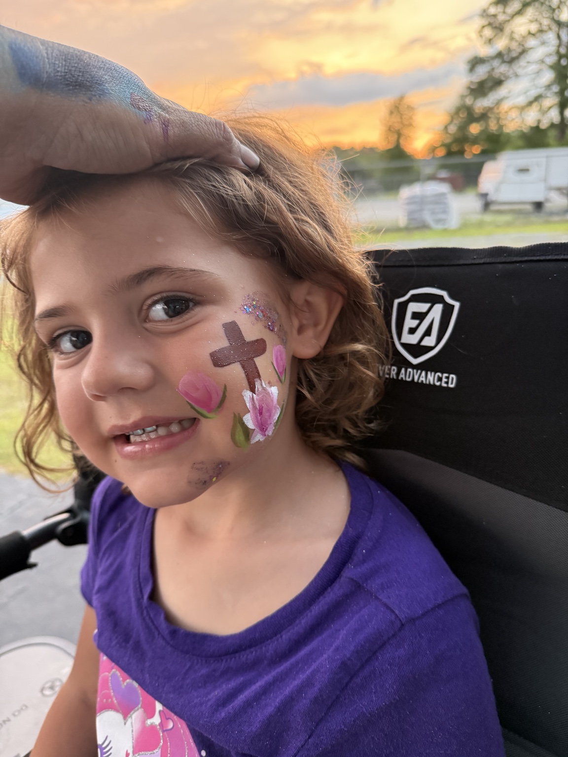 Face painting created by Once Upon a Face