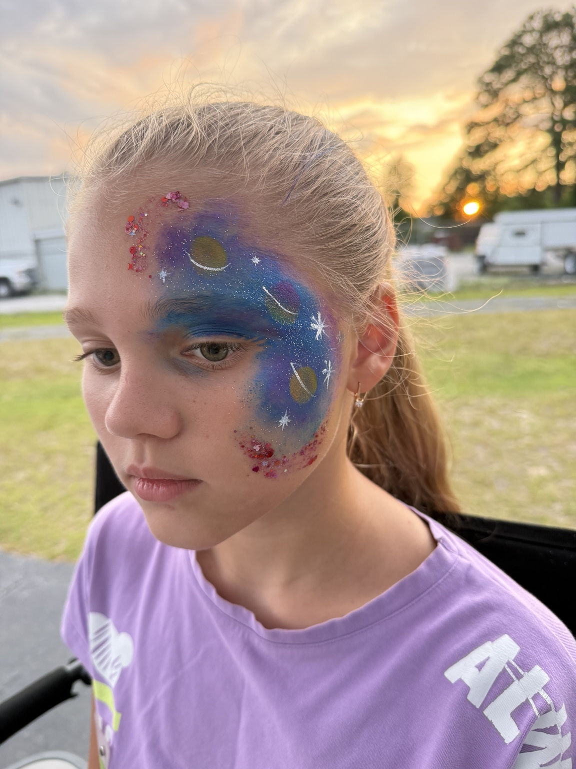Face painting created by Once Upon a Face